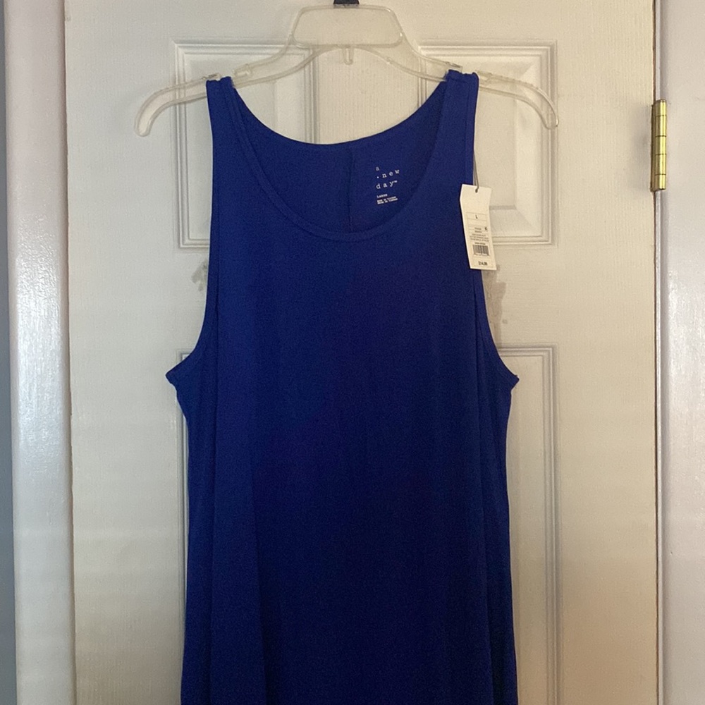 Blue maxi cover up / dress - Picture 2 of 4